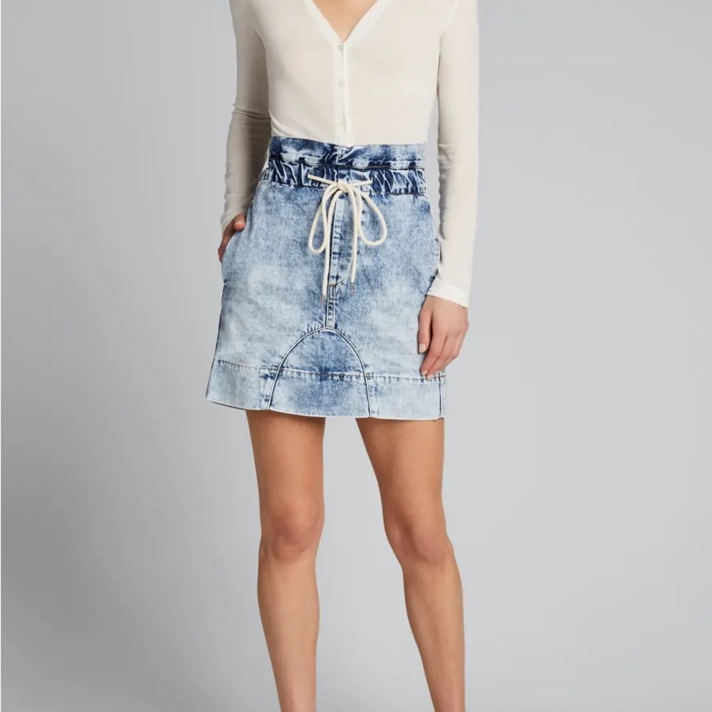 SHOPBOP Bassike Motley Denim Paperbag Skirt